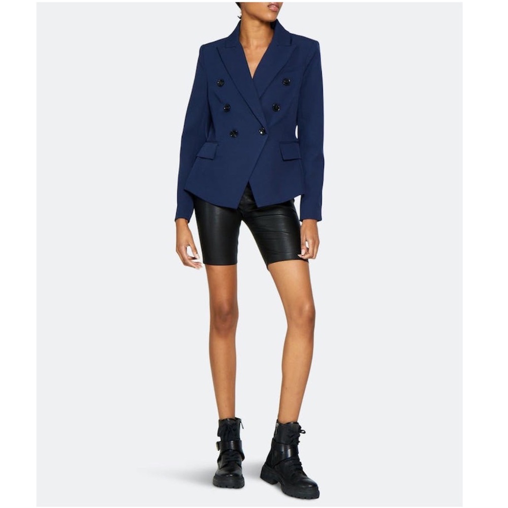 Walter Baker Women’s Phelps Double Breasted Jacket in Navy Size Medium NWT